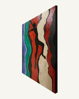 152 cm by 122 cm 60 inch by 48 inch painting acrylics on canvas with texture