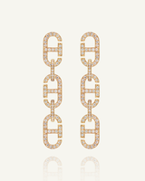 T'ri Diamond Link Earrings