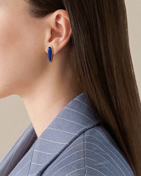 Lapis Lazuli Claw Earrings