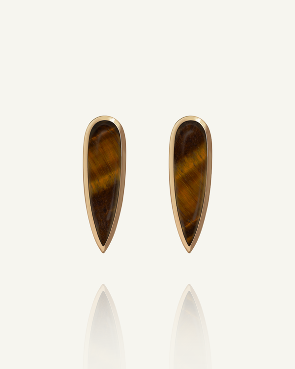 Tiger’s Eye Claw Earrings