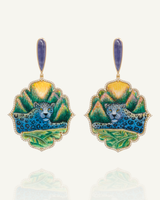 Royal Alcazar Jaguar Enamel Earrings