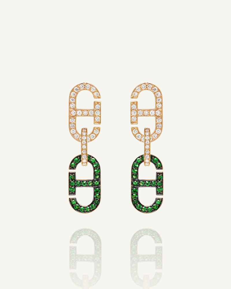 D'va Diamond Tsavo Link Earrings