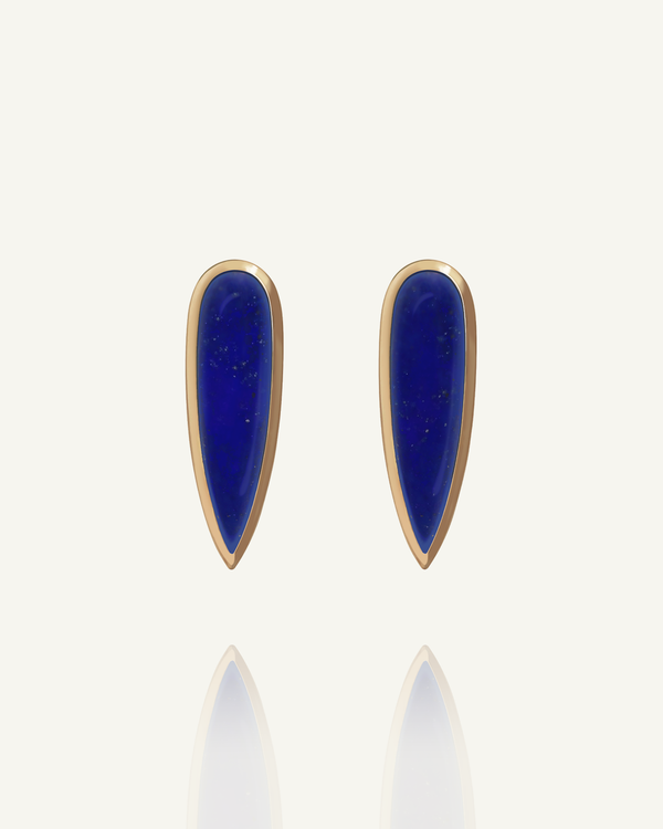 Lapis Lazuli Claw Earrings